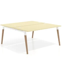 Mesa de oficina multipuesto Arki fondo 166 cm, sobre recto