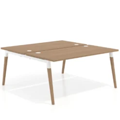 Mesa de oficina multipuesto Arki fondo 166 cm, sobre recto