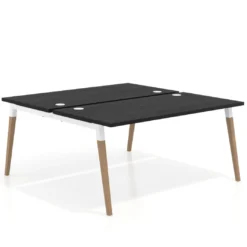 Mesa de oficina multipuesto Arki fondo 166 cm, sobre recto