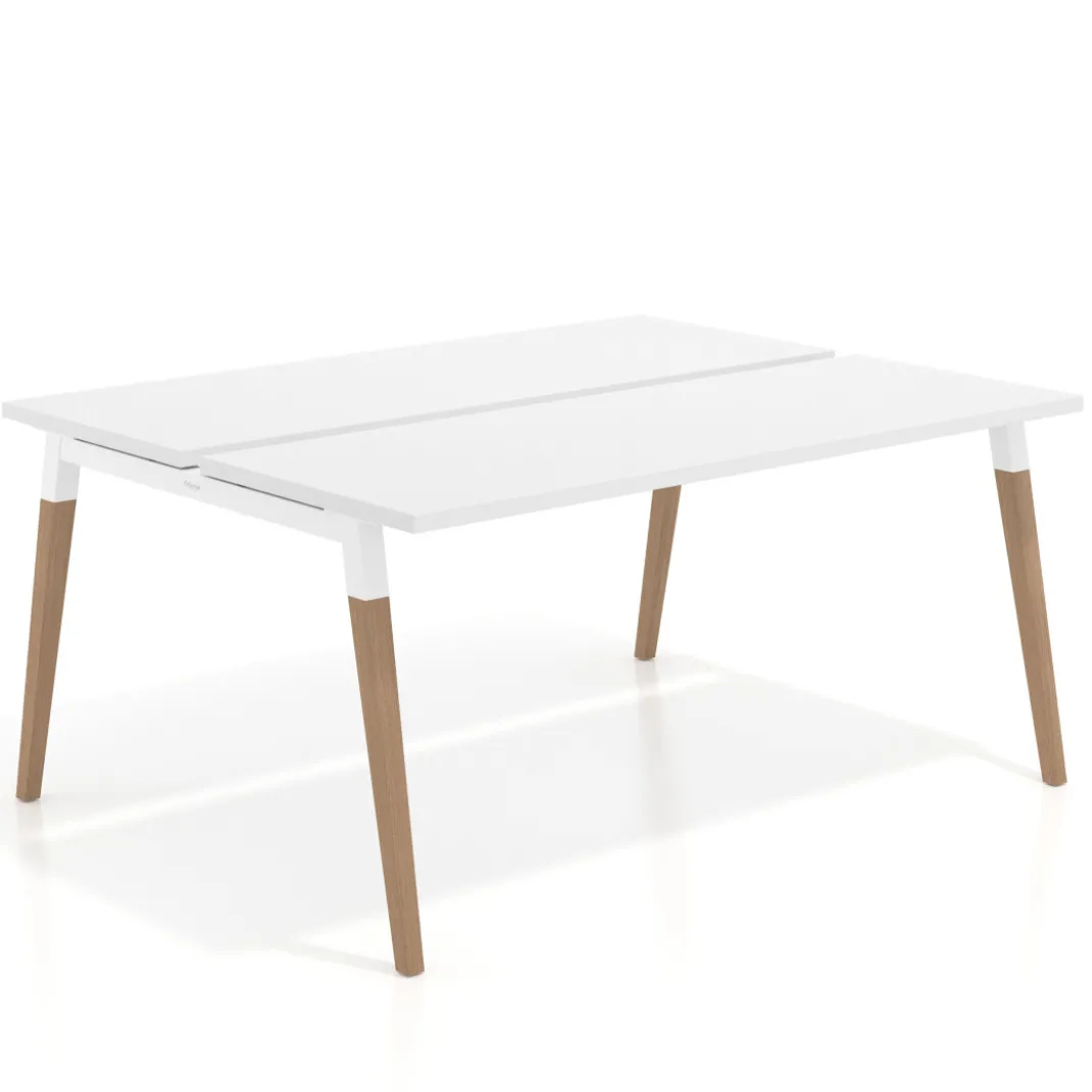 Mesa de oficina multipuesto Arki para 2 personas fondo 126 cm