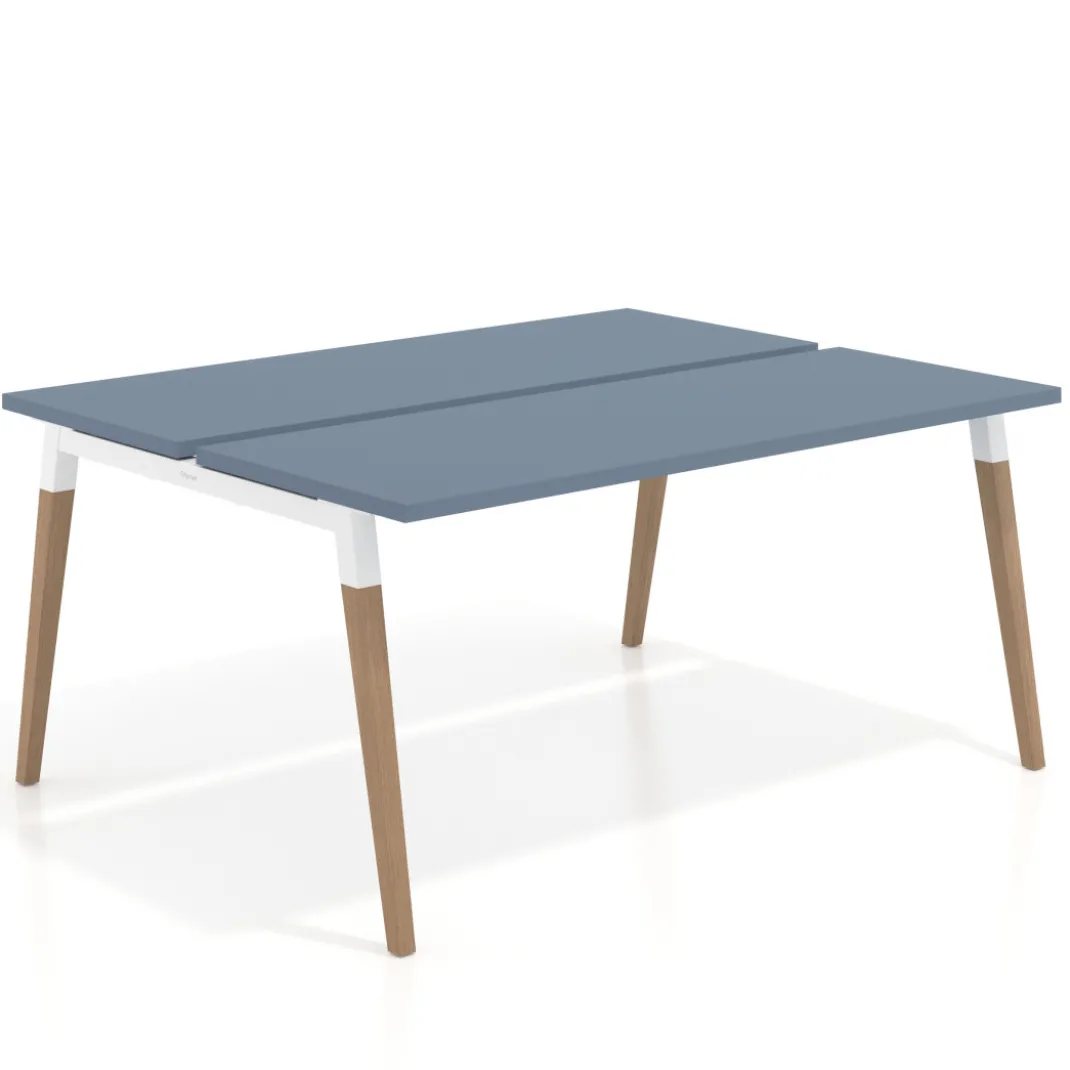 Mesa de oficina multipuesto Arki para 2 personas fondo 126 cm