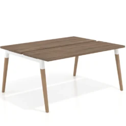 Mesa de oficina multipuesto Arki para 2 personas fondo 126 cm
