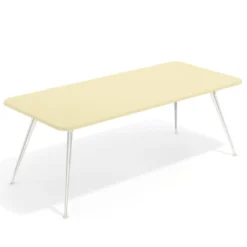 Mesa de oficina Tekno fondo 100, patas aluminio inyectado, estructura cromada