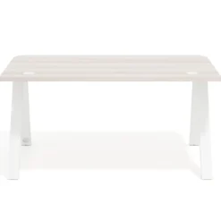 Mesa de oficina UvePro, sobre ergonómico 80cm, estructura blanca con patas metálicas