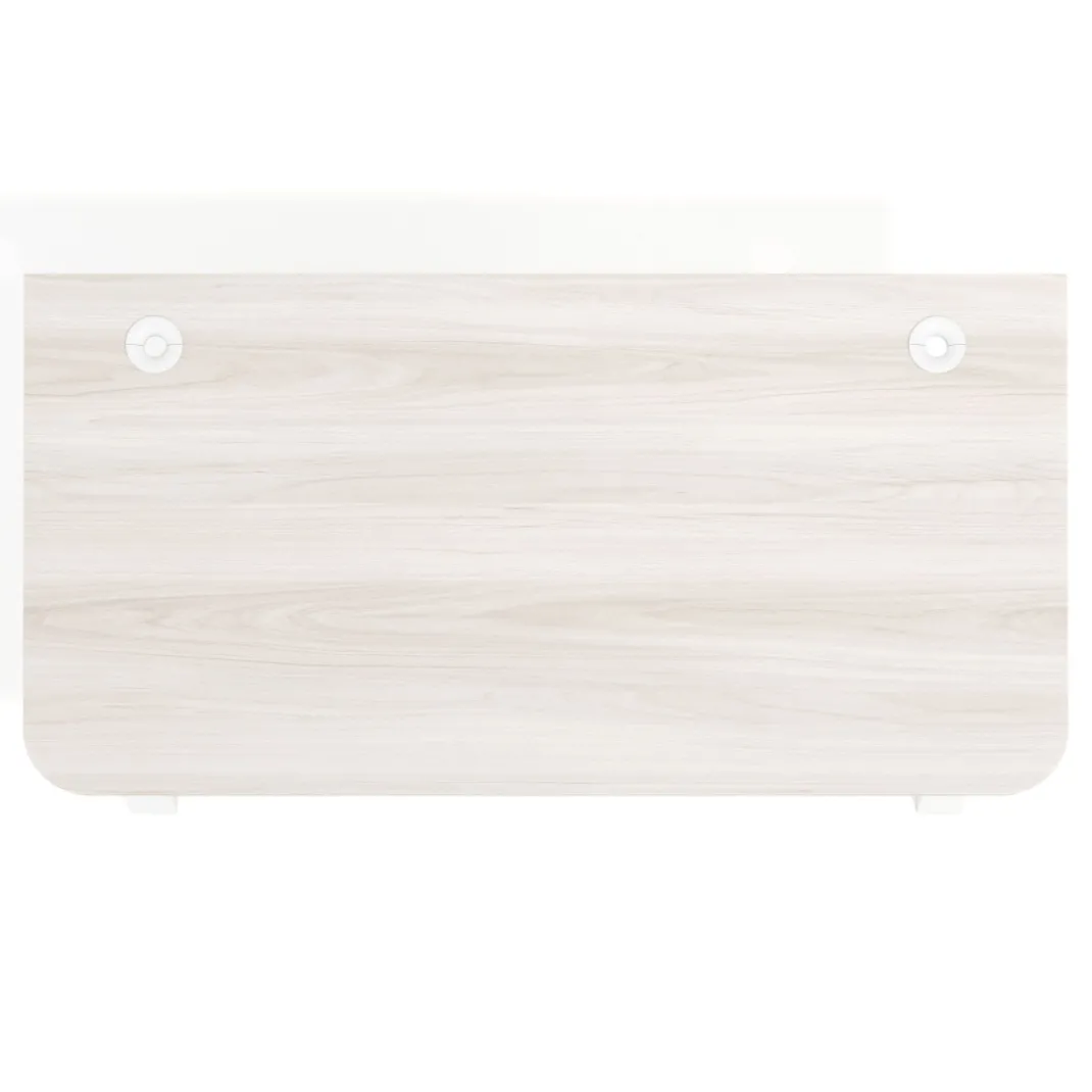 Mesa de oficina UvePro, sobre ergonómico 80cm, estructura blanca con patas metálicas