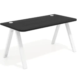 Mesa de oficina UvePro, sobre ergonómico 80cm, estructura blanca con patas metálicas
