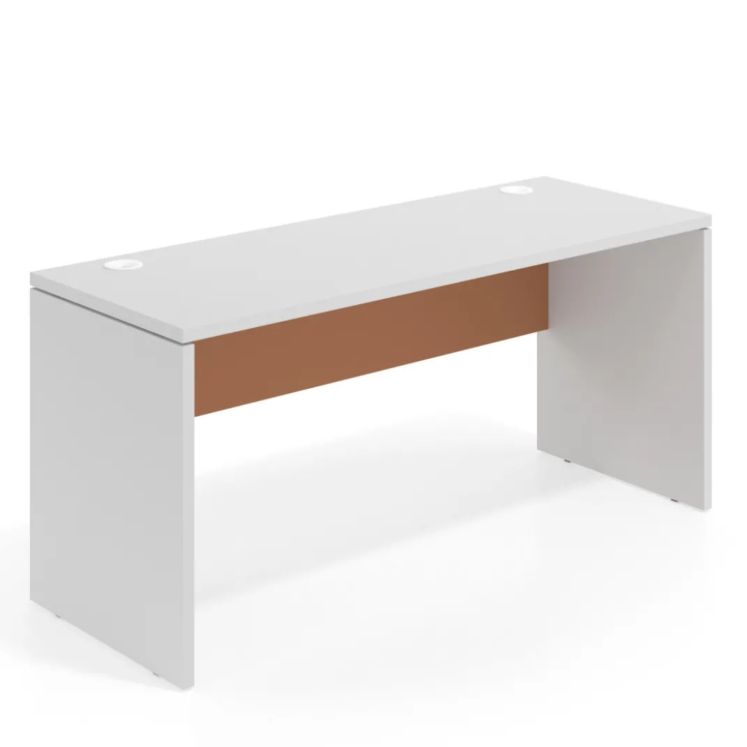 Mesa de Oficina Work Plus fondo 68 estructura blanco mate