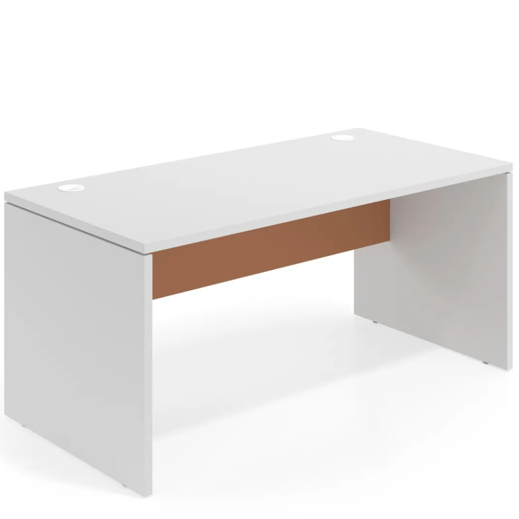 Mesa de Oficina Work Plus fondo 80 estructura blanco mate