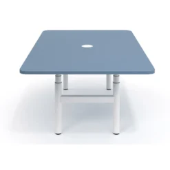 Mesa de Reuniones Elevable Erghos Core estructura blanca canto curvo