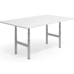 Mesa de Reuniones Elevable Erghos Core estructura aluminio canto curvo