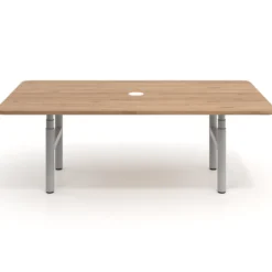 Mesa de Reuniones Elevable Erghos Core estructura aluminio canto curvo
