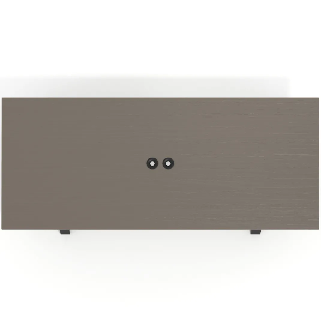 Mesa de reuniones rectangular UvePro fondo 100cm, estructura negra