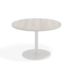 Mesa de Reuniones Redonda Atrium estructura blanca
