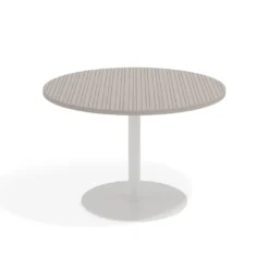 Mesa de Reuniones Redonda Atrium estructura blanca