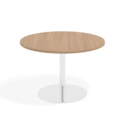 Mesa de Reuniones Redonda Atrium estructura cromada