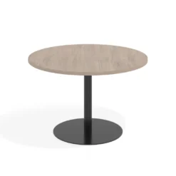 Mesa de Reuniones Redonda Atrium estructura negra