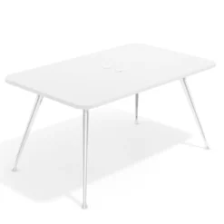 Mesa de reuniones Tekno fondo 120, patas aluminio inyectado, estructura cromada