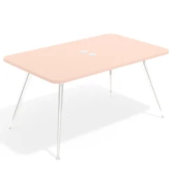 Mesa de reuniones Tekno fondo 120, patas aluminio inyectado, estructura cromada