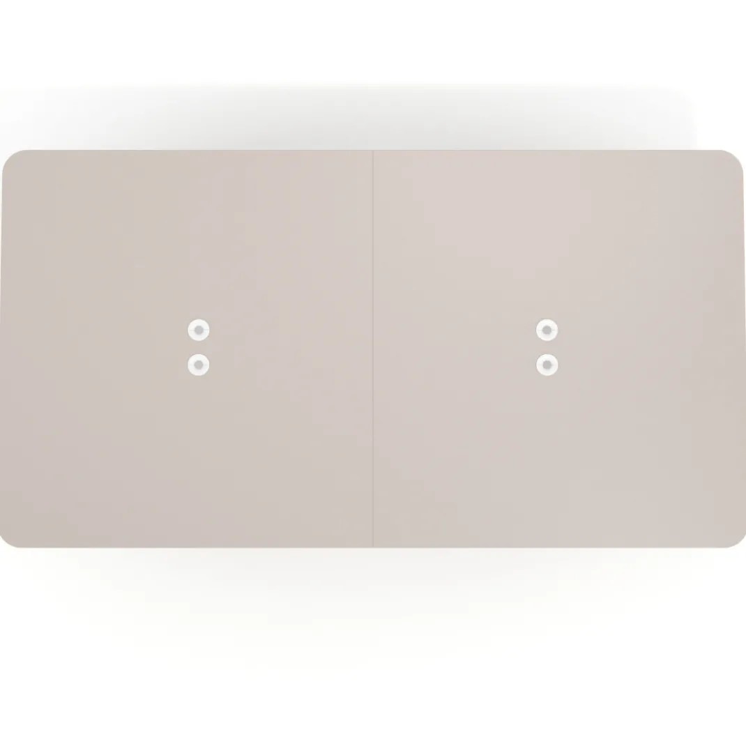 Mesa de reuniones Tekno gran formato, fondo 160, patas aluminio inyectado, estructura cromada