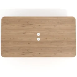 Mesa de reuniones Tekno gran formato, fondo 120, patas aluminio inyectado, estructura cromada