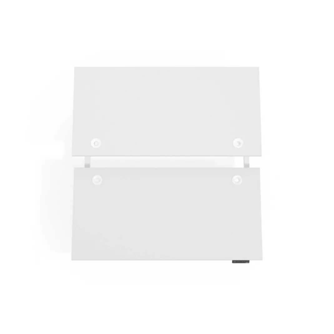 Mesa Multipuesto Elevable eléctrica Erghos Smart Pro estructura blanca canto recto