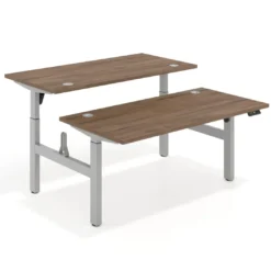 Mesa Multipuesto Elevable eléctrica Erghos Motion estructura aluminio canto recto