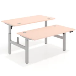 Mesa Multipuesto Elevable eléctrica Erghos Motion estructura aluminio canto recto