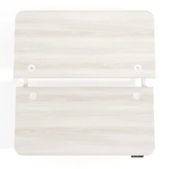 Mesa Multipuesto Elevable eléctrica Erghos Motion estructura blanca 2 cantos curvos