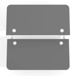 Mesa Multipuesto Elevable eléctrica Erghos Motion Pro estructura blanca 2 cantos curvos