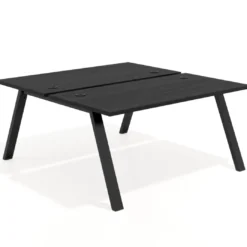 Mesa multipuesto UvePro Bench fondo 166 cm, estructura negra
