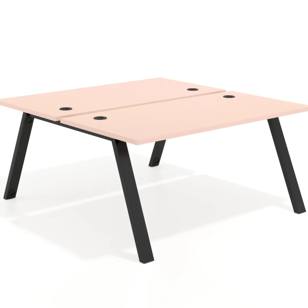 Mesa multipuesto UvePro Bench fondo 166 cm, estructura negra