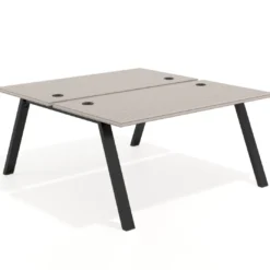 Mesa multipuesto UvePro Bench fondo 166 cm, estructura negra