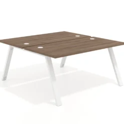 Mesa multipuesto UvePro Bench fondo 166 cm, estructura blanca
