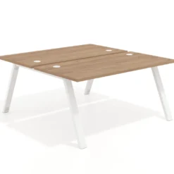 Mesa multipuesto UvePro Bench fondo 166 cm, estructura blanca