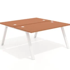 Mesa multipuesto UvePro Bench fondo 166 cm, estructura blanca