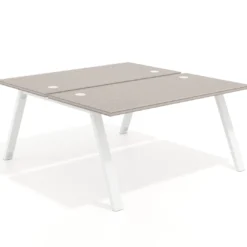 Mesa multipuesto UvePro Bench fondo 166 cm, estructura blanca
