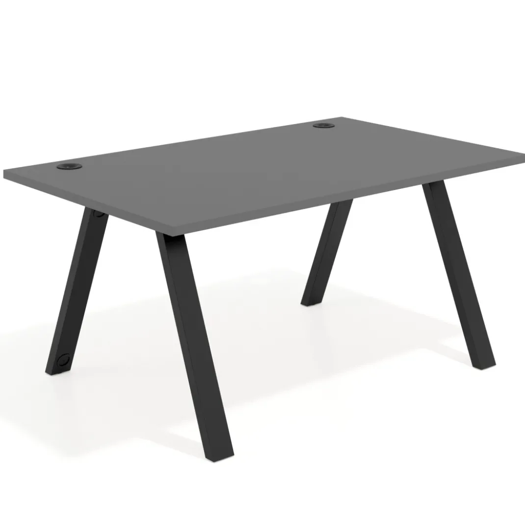 Mesa oficina de diseño UvePro fondo 100cm, estructura negra
