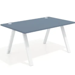 Mesa oficina de diseño UvePro fondo 100cm, estructura blanca