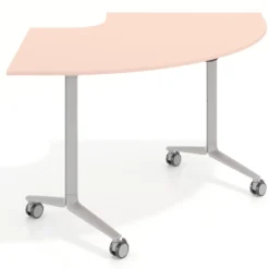 Mesa plegable pivot corner, estructura aluminio, canto 16cm
