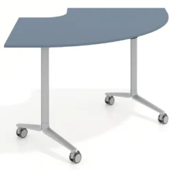 Mesa plegable pivot corner, estructura aluminio, canto 16cm