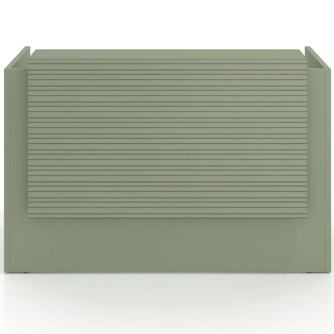 Mostrador individual encimera larga estructura Rayado