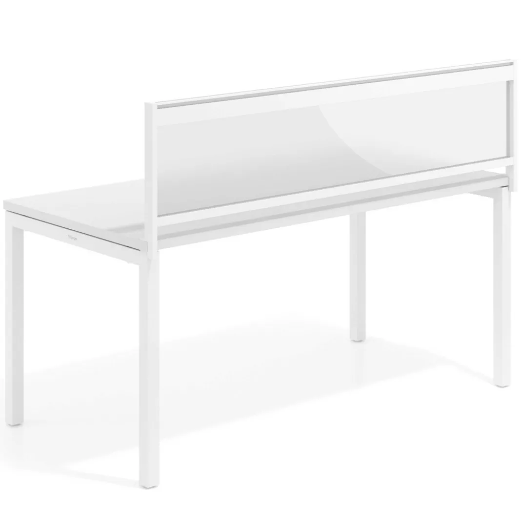 Separador de aluminio Wall para mesa individual metacrilato