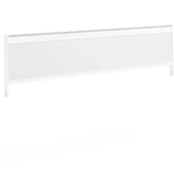 Separador de aluminio Wall para mesa individual en melamina, estructura blanca