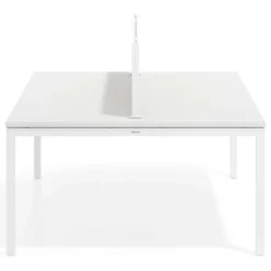 Separador de aluminio Wall para mesa doble coworking en melamina