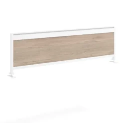 Separador de aluminio Wall para mesa doble coworking en melamina