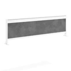 Separador de aluminio Wall para mesa doble coworking en melamina