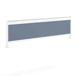 Separador de aluminio Wall para mesa doble coworking en melamina
