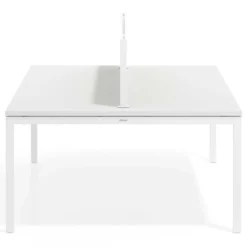 Separador de aluminio Wall para mesa doble coworking en melamina