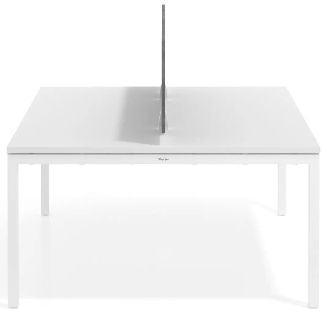 Separador mesa coworking Hover en melamina