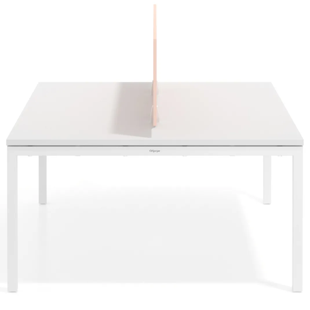 Separador mesa coworking Hover en melamina